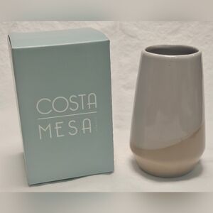 COSTA MESA SUPPLY Isla Decorative Vase Cream / Beige NEW